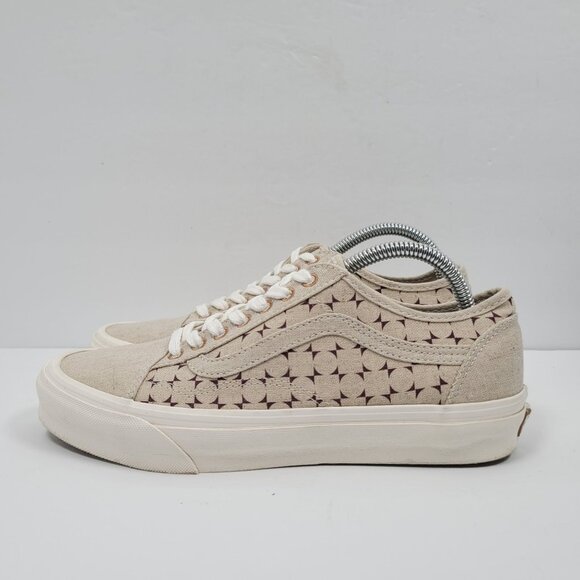 Vans Old Skool Eco Theory Tapered Beige Brown Unisex Casual Shoes US Size Men 7 - Picture 2 of 8